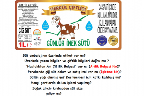 Herkül Çiftliği: Günlük Taze Doğal Süt | Simental İnek Sütü